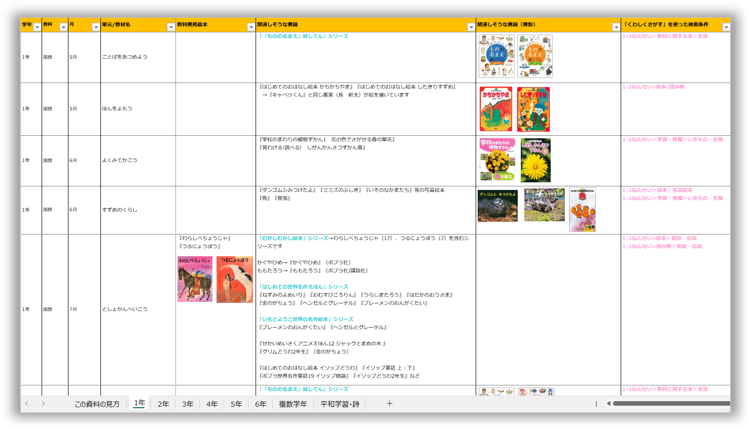 Yomokka!/教育出版/全教科/授業で役立つ書誌リスト